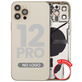 Backcover/Rahmen mit Kleinteilen iPhone 12 Pro Gold Aftermarket Plus