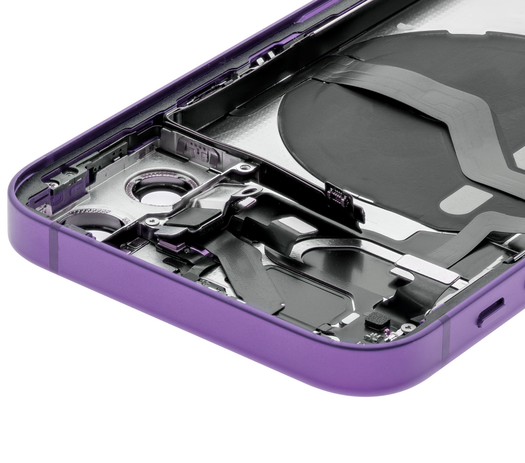 Backcover/Rahmen mit Small Parts für iPhone 12 Mini (EU / Global Version) (gebrauchter OEM-Ausbau, Qualität A) (Lila)