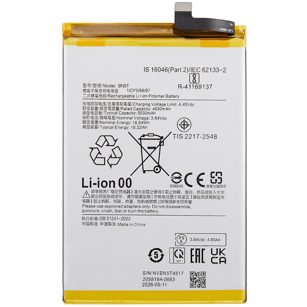 Replacement Akku für Xiaomi Poco M6 4G / Redmi Note 13R / Redmi 13 4G / Redmi 13 5G (BN5T)
