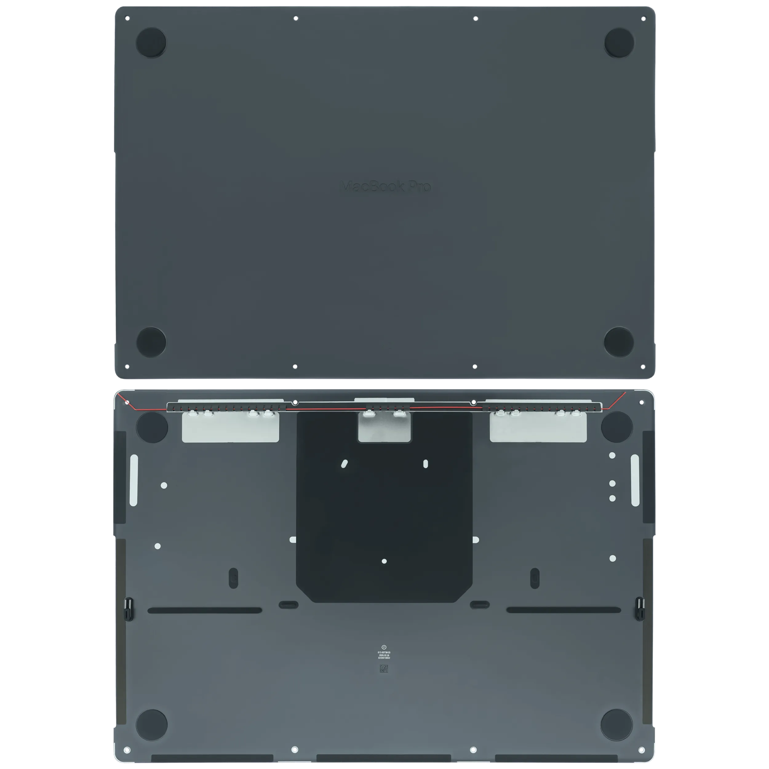 Bottom Case für MacBook Pro 16" A3428 (2026) (Original OEM) (Space Schwarz)