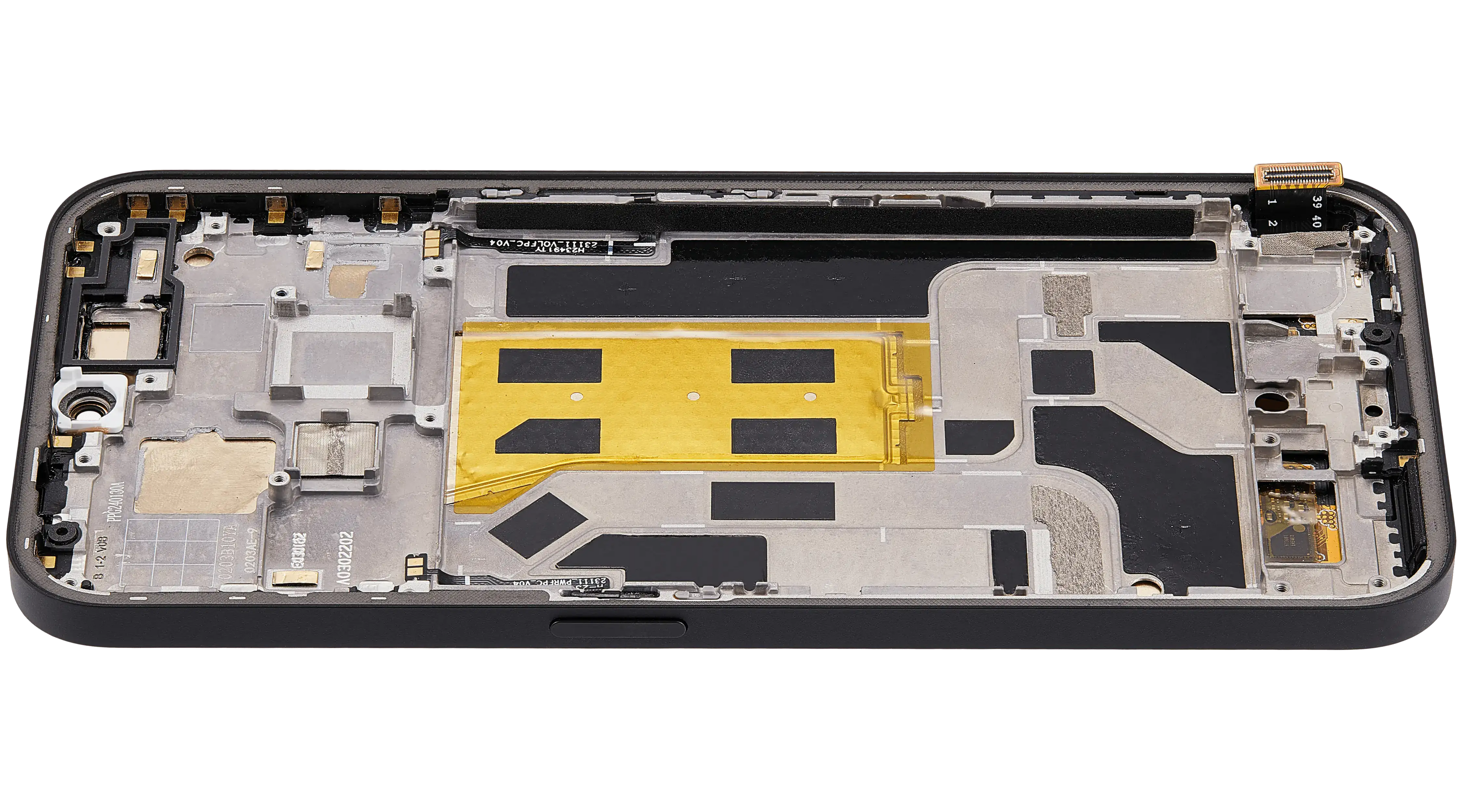 OLED-Display mit Rahmen für Nothing Phone (2a) (Refurbished) (Schwarz)