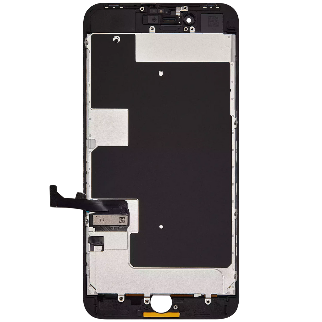 LCD-Display mit Stahlplatte für iPhone 8 Plus (Aftermarket: AQ7) (Schwarz)