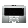 Top Case mit Tastatur für MacBook Pro 16" A2991 (2023) (US-Tastatur) (Silber)