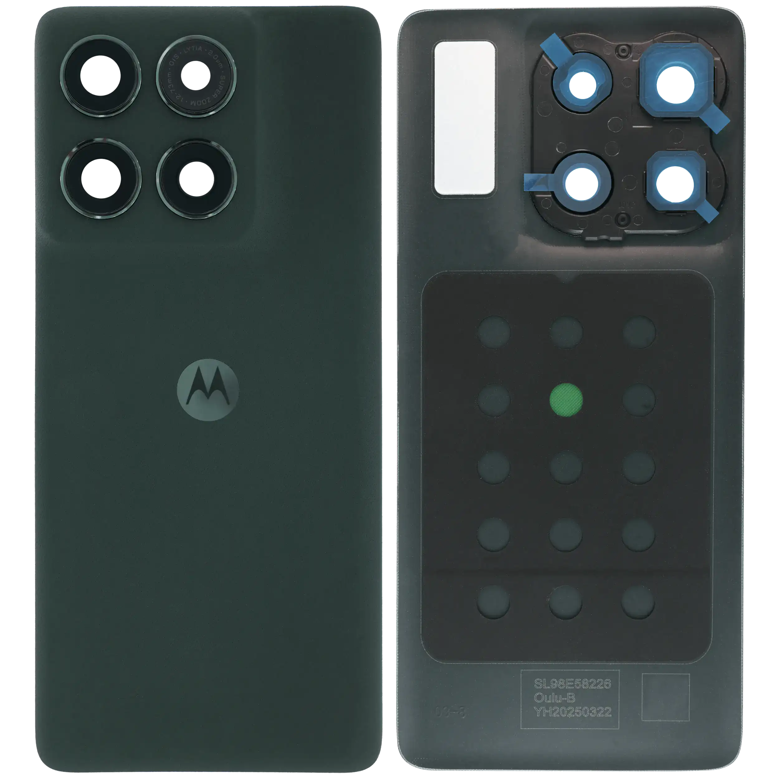 Backcover Glass mit Camera Lens für Motorola Moto Edge (XT2519 / 2025) (Premium) (Deep Forest)