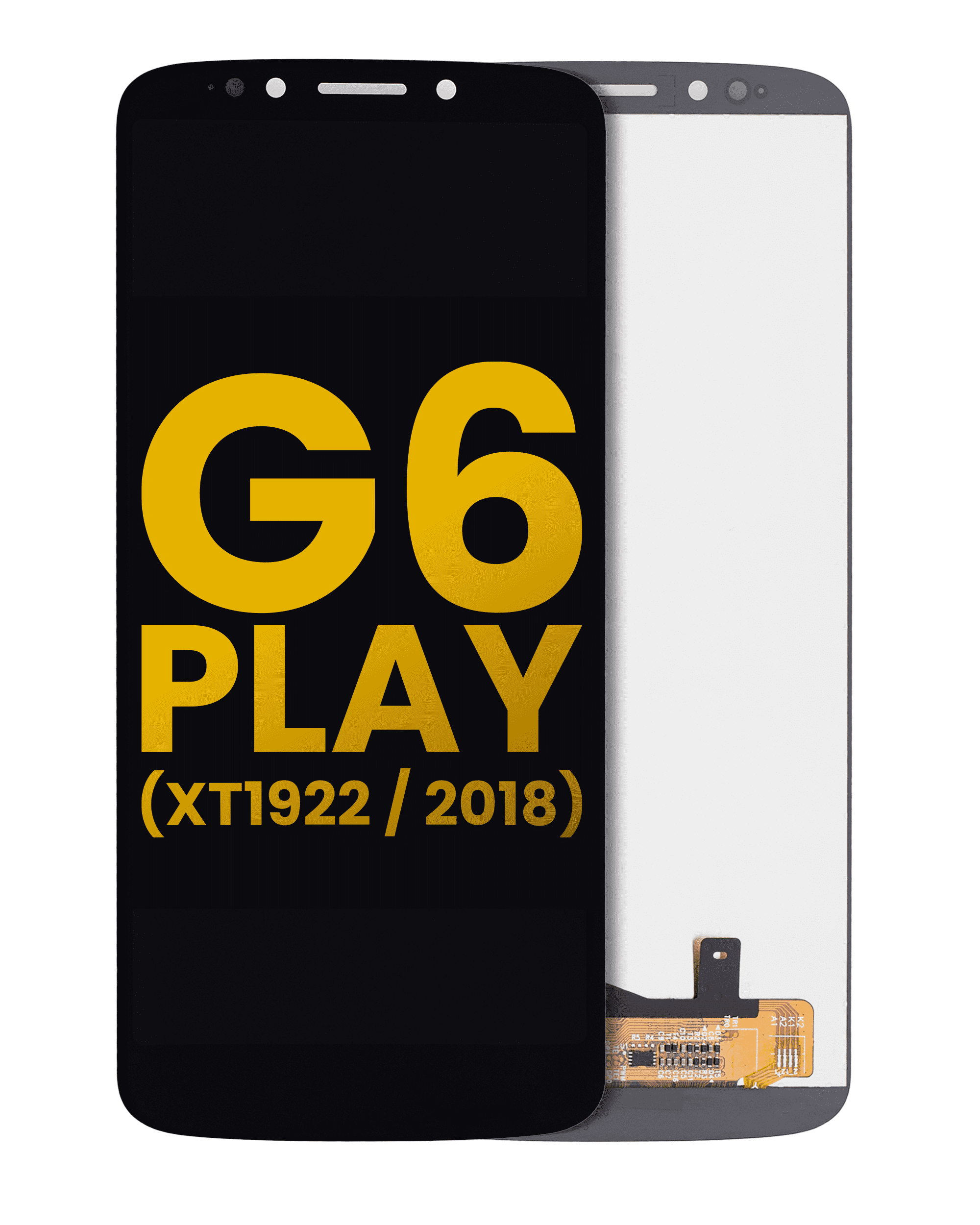 LCD Display No Frame for Motorola Moto G6 Play (XT1922 / 2018) (International Version) (Refurbished) (Black)