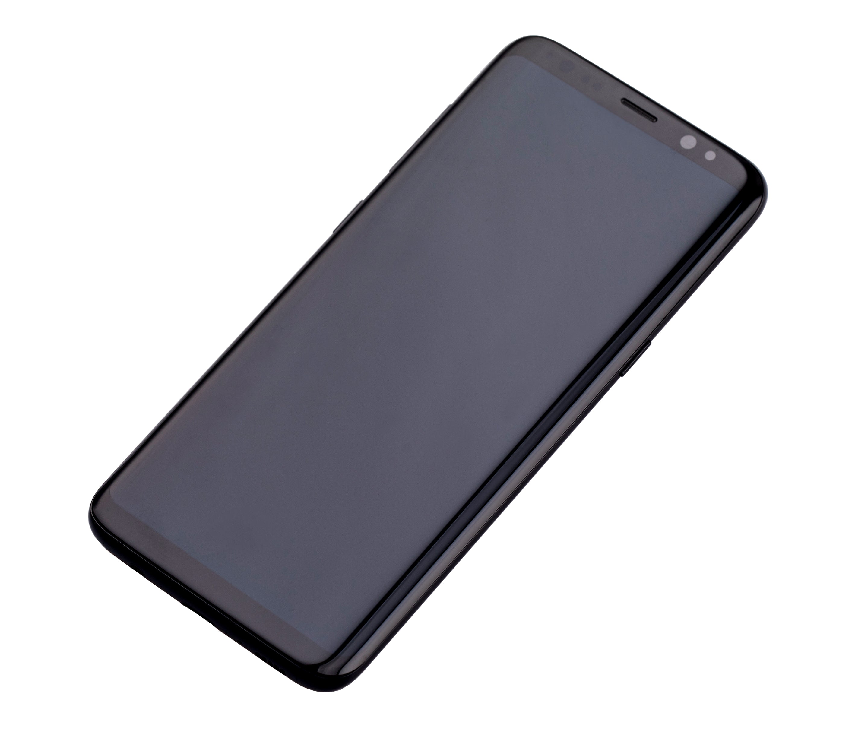 OLED-Display mit Rahmen für Samsung Galaxy S8 (gebrauchter OEM-Ausbau, Qualität B/C) (Midnight Schwarz)