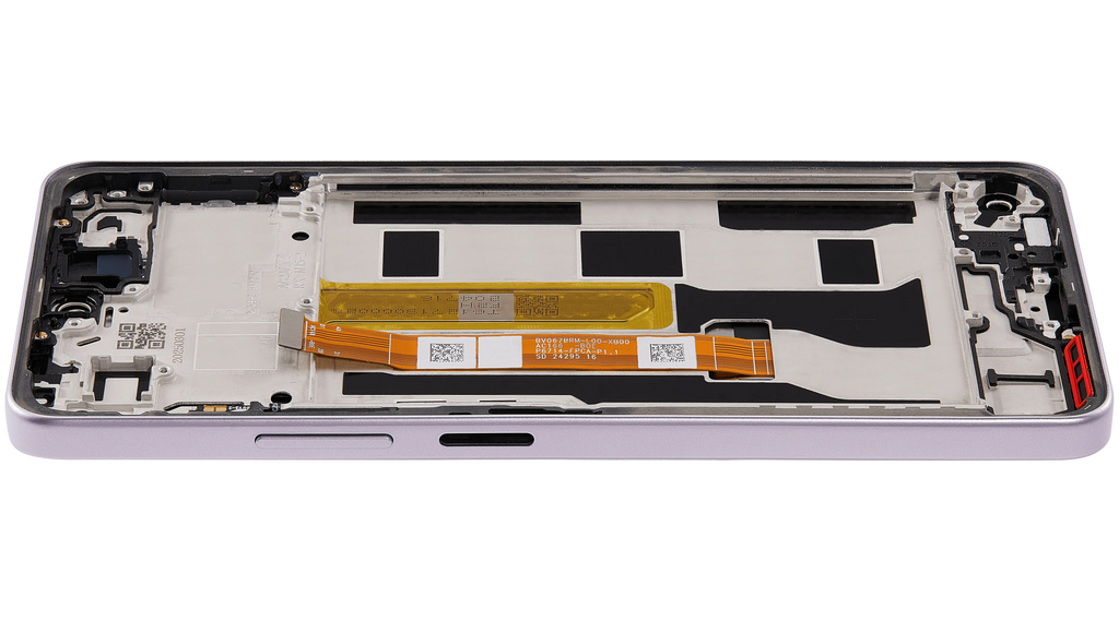 LCD-Display mit Rahmen Compatible für OPPO A5 Pro 5G (Refurbished) (Flower Pink)