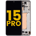 OLED-Display mit Rahmen für Xiaomi 15 Pro (Generalüberholt) (Silber)