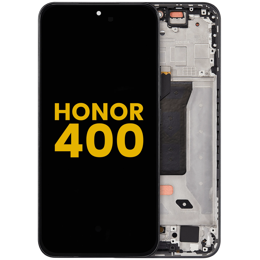 OLED-Display mit Rahmen für Honor 400 (Refurbished) (Midnight Schwarz)