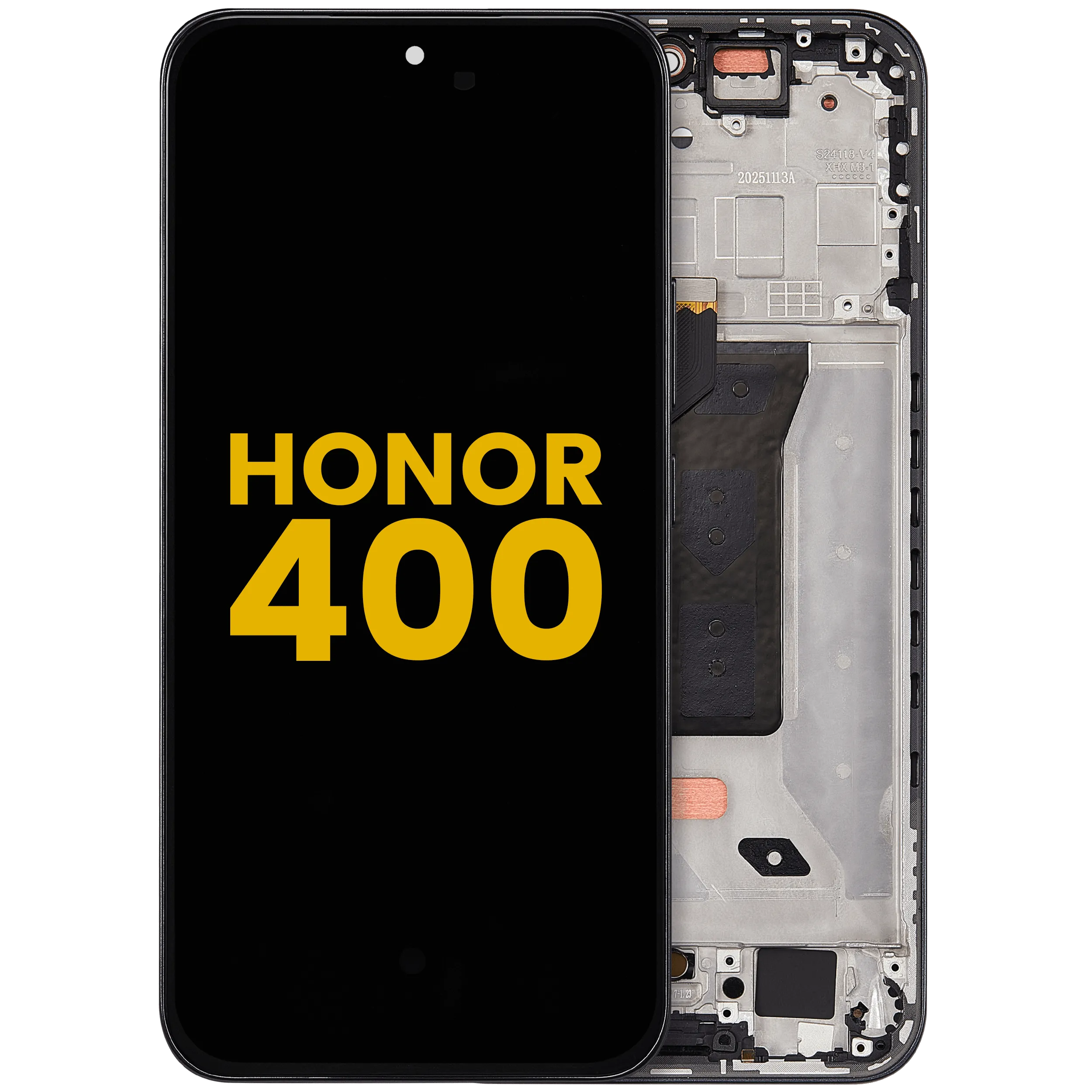 OLED-Display mit Rahmen für Honor 400 (Refurbished) (Midnight Schwarz)