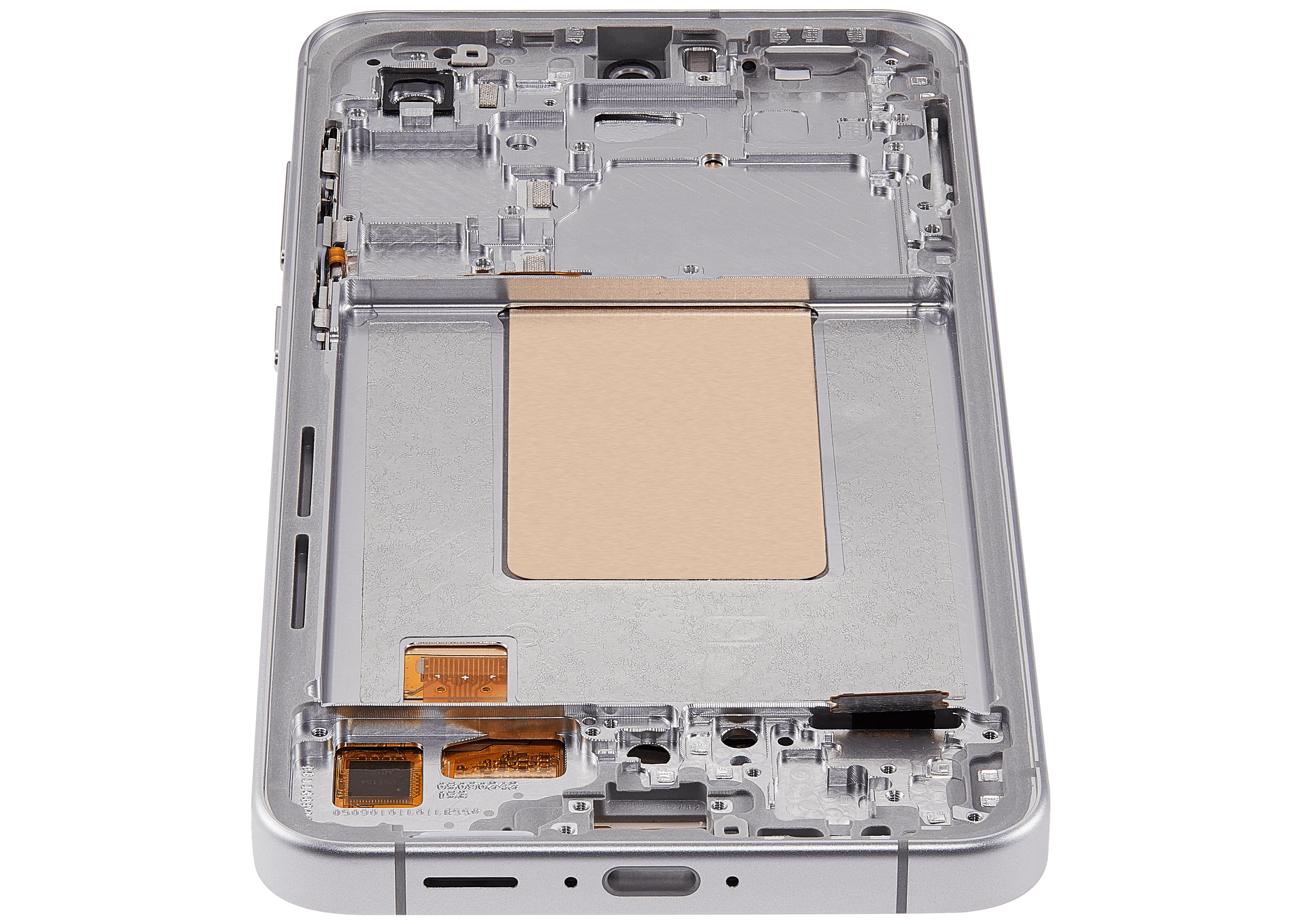OLED-Display mit Rahmen für Samsung Galaxy S24 FE 5G (US & Internationale Version) (6.62") (Aftermarket Plus) (Grau)