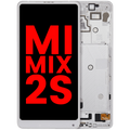 LCD-Display mit Rahmen für Xiaomi Mi Mix 2S (Aftermarket Plus) (Weiß)
