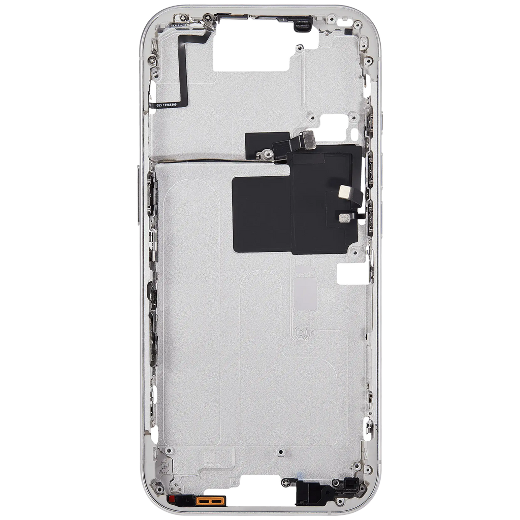 Midframe/Rahmen mit Power And Volume Button für iPhone 16 Pro (EU / Global Version) (Aftermarket Plus) (Weiß Titanium)