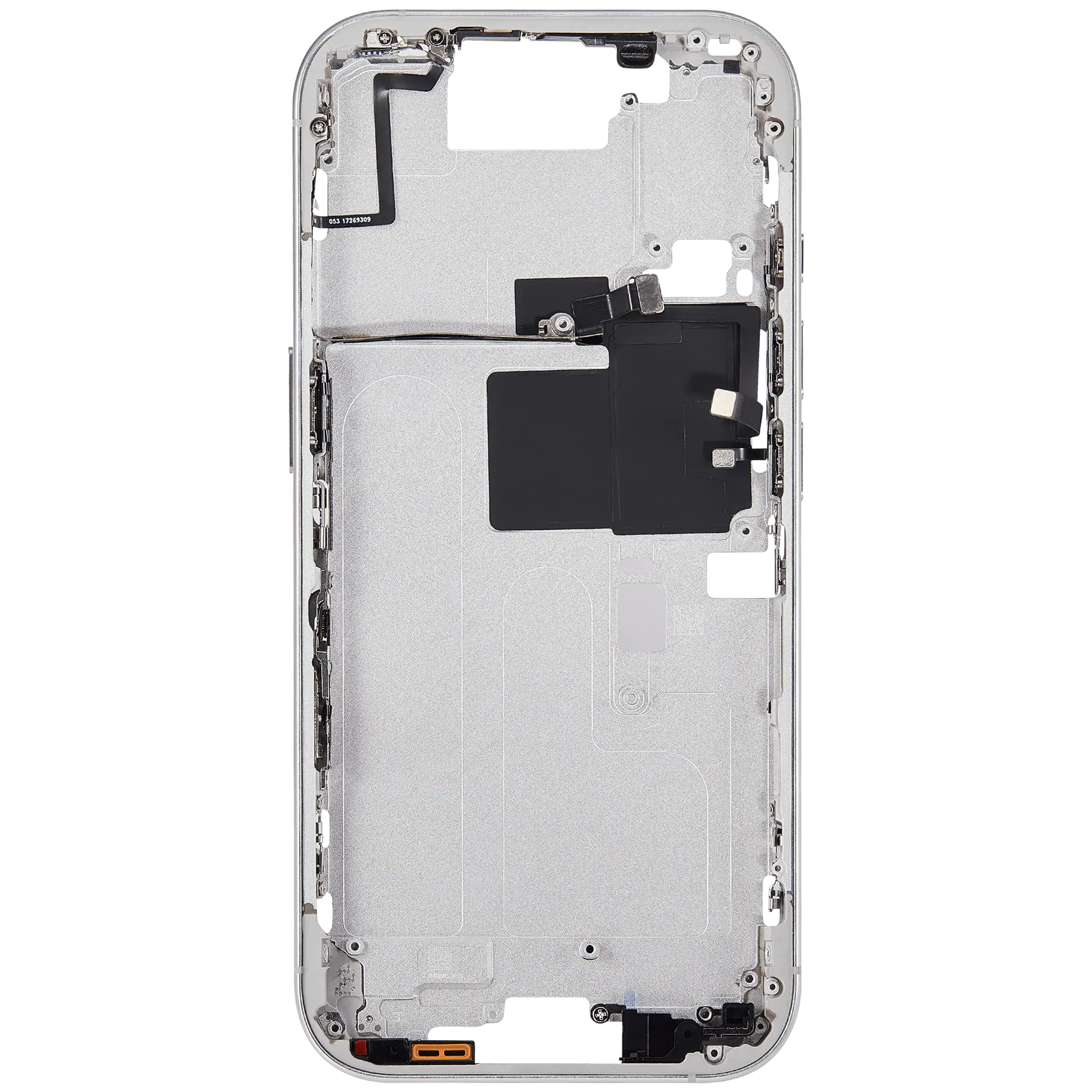 Midframe/Rahmen mit Power And Volume Button für iPhone 16 Pro (EU / Global Version) (Aftermarket Plus) (Weiß Titanium)
