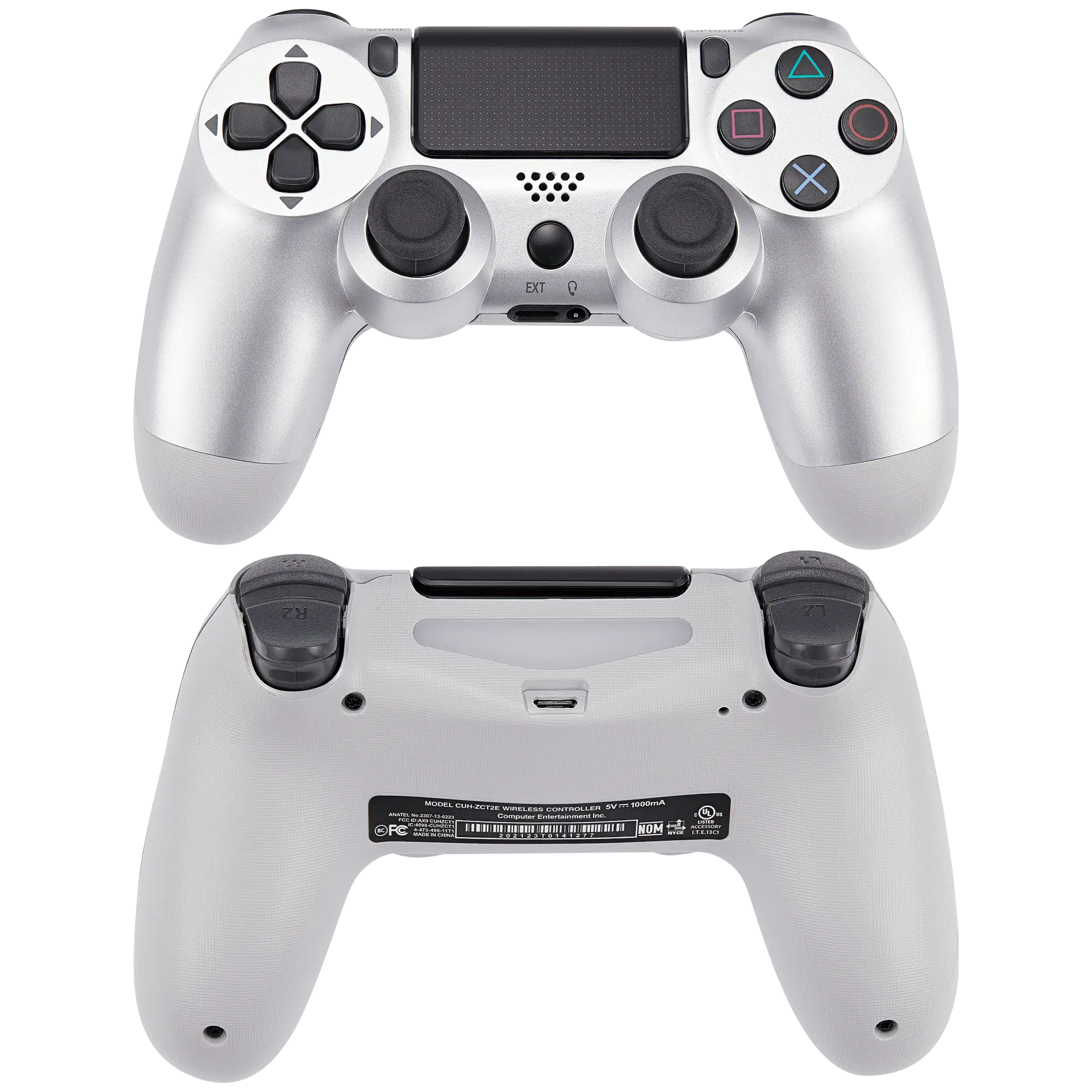 DoubleShock 4 Wired Controller für Playstation 4 (Silber)