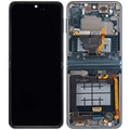 Inner OLED-Display mit Rahmen Compatible für Samsung Galaxy Z Flip 3 5G (F711) (US & International) (Aftermarket) (Grün)