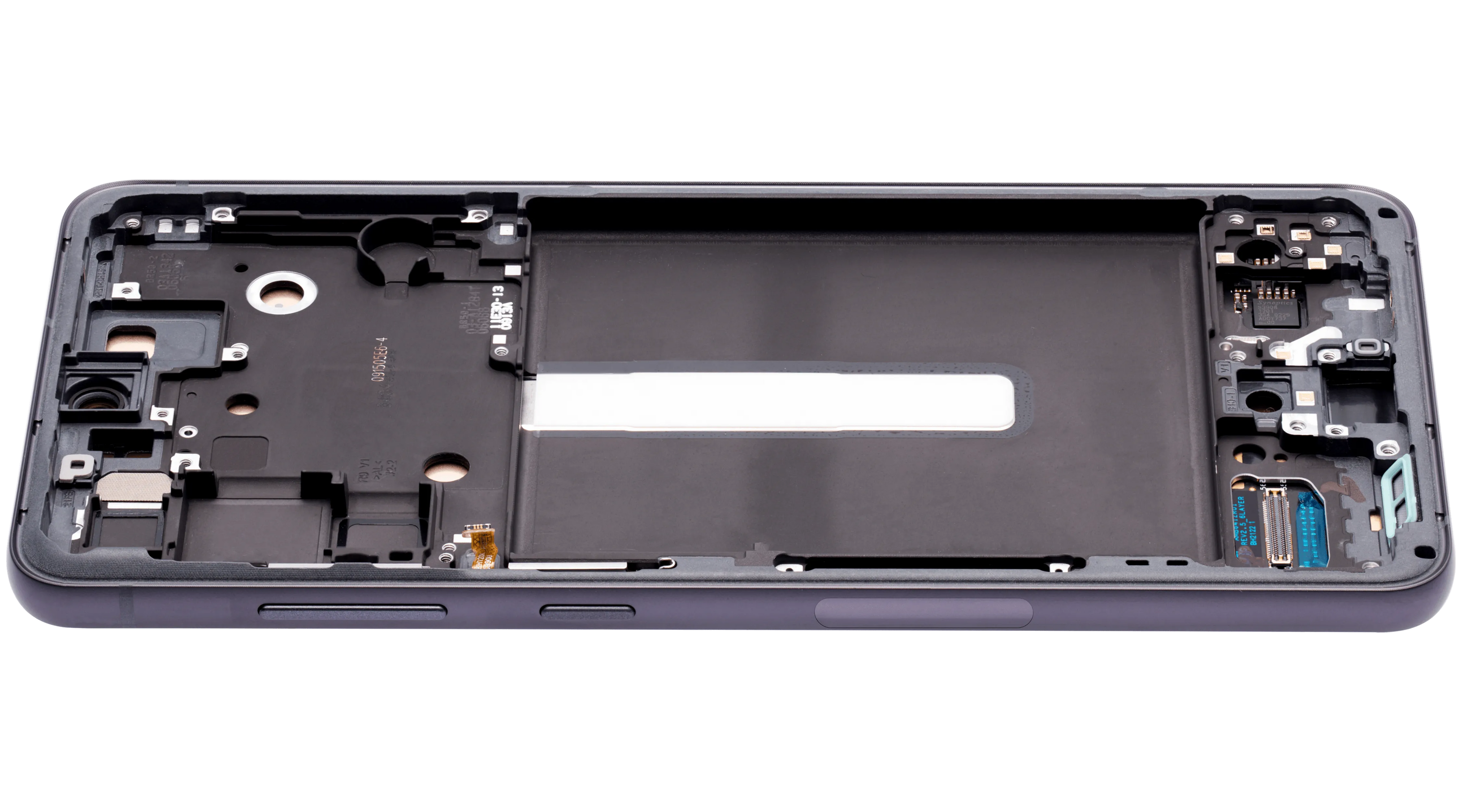OLED-Display mit Rahmen für Samsung Galaxy S21 FE 5G (US & Internationale Version) (Aftermarket Plus) (120Hz) (Graphite)