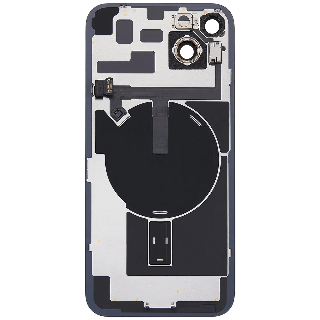 Backcover mit MagSafe Magnet & NFC & Blitz-Flexkabel für iPhone 14 Plus (gebrauchter OEM-Ausbau, Qualität C) (Starlight)