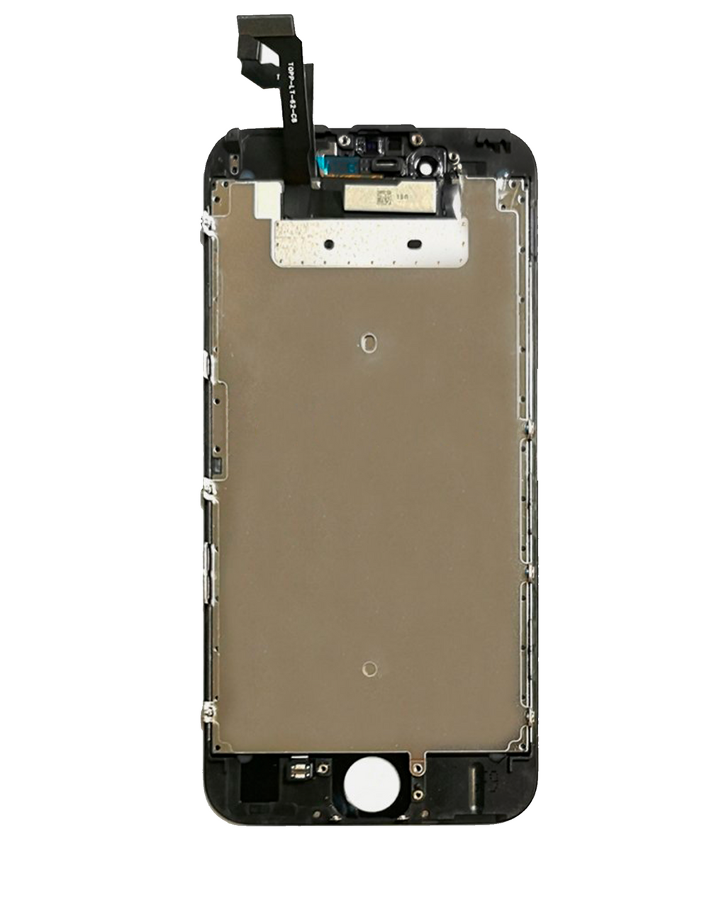 LCD-Display mit Stahlplatte für iPhone 6S (Aftermarket Pro: XO7 Incell) (Schwarz)