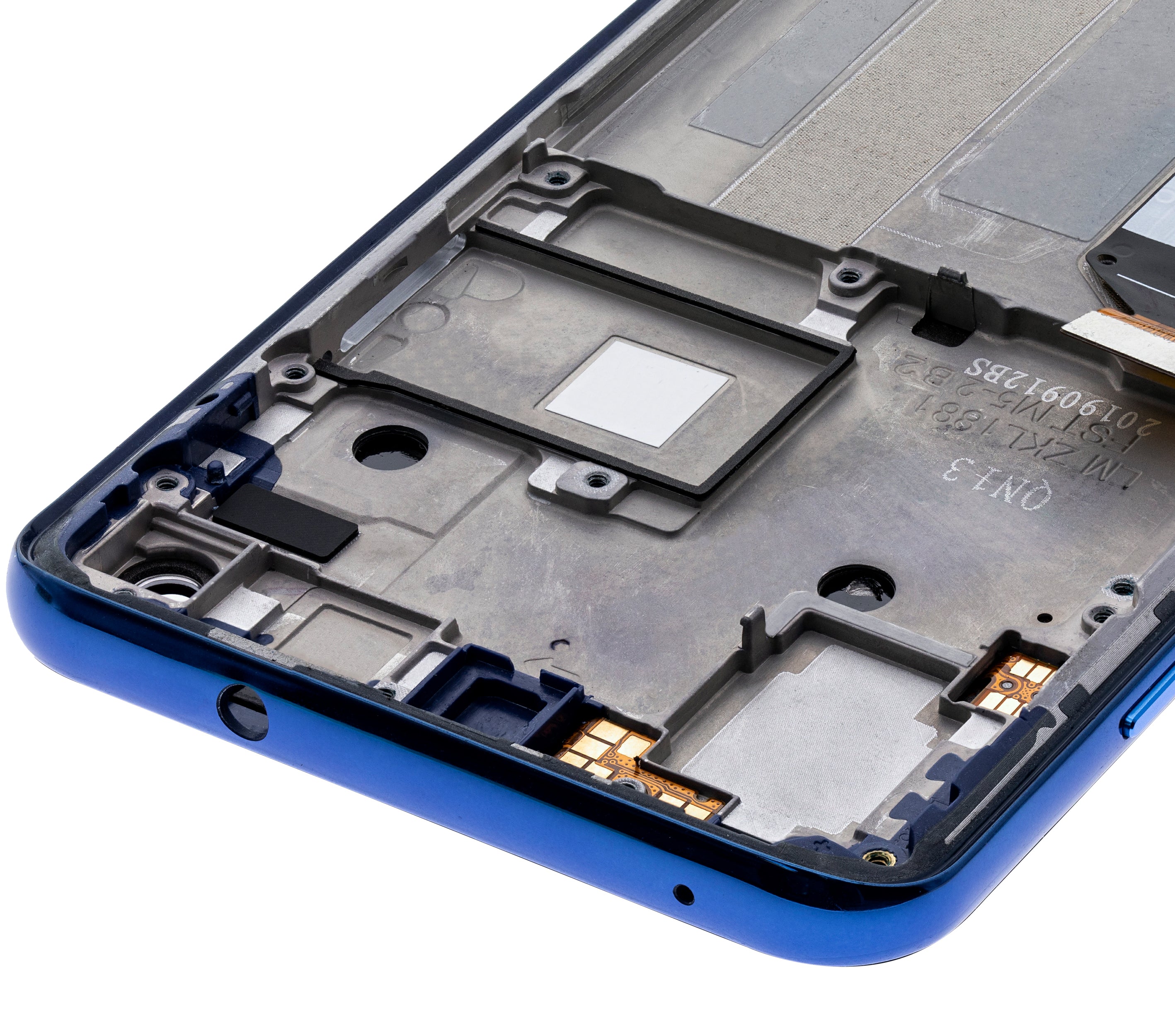 LCD-Display mit Rahmen für Motorola One Vision (XT1970 / 2019) / P50 (Original OEM) (Sapphire Gradient)