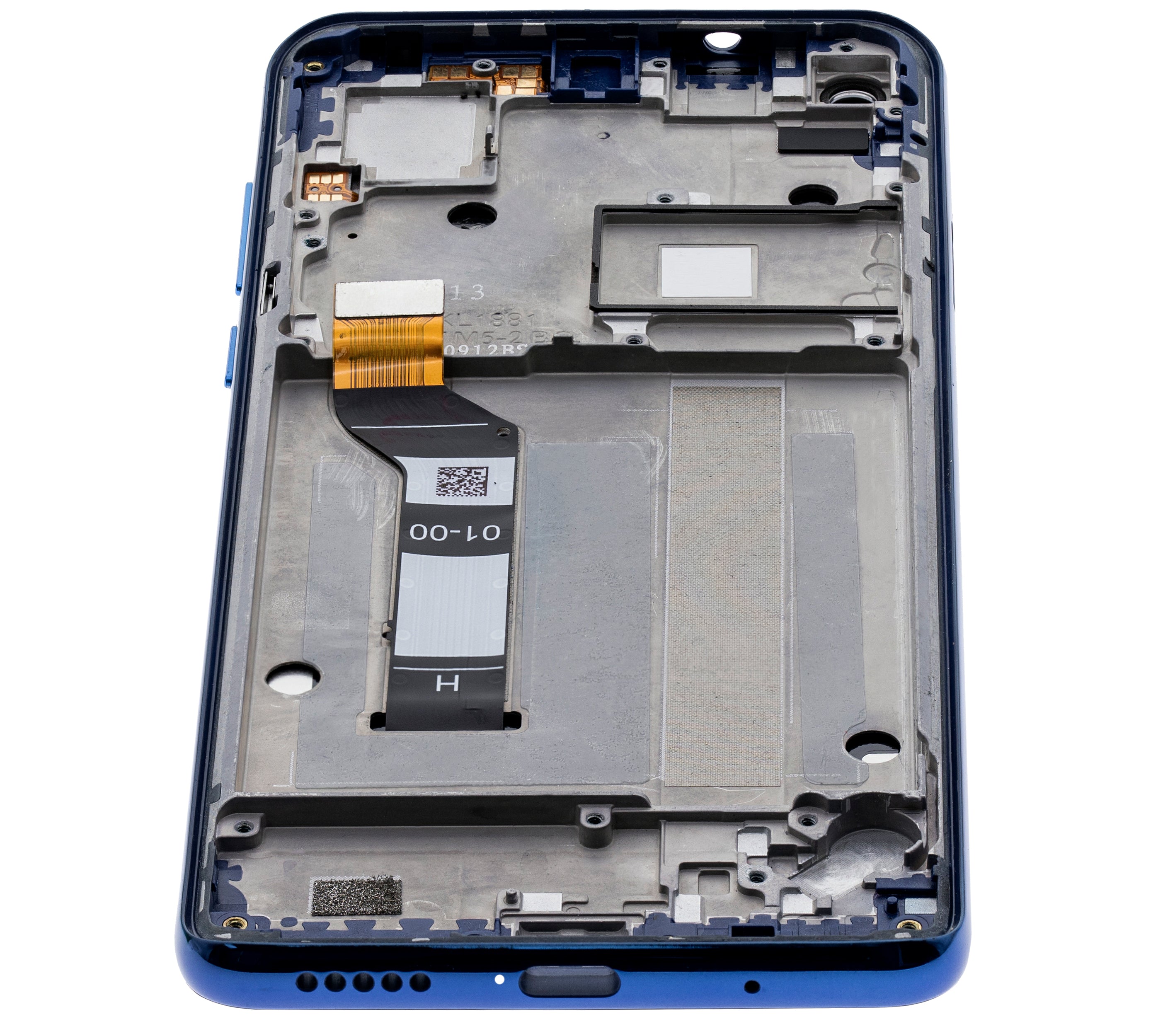 LCD-Display mit Rahmen für Motorola One Vision (XT1970 / 2019) / P50 (Original OEM) (Sapphire Gradient)