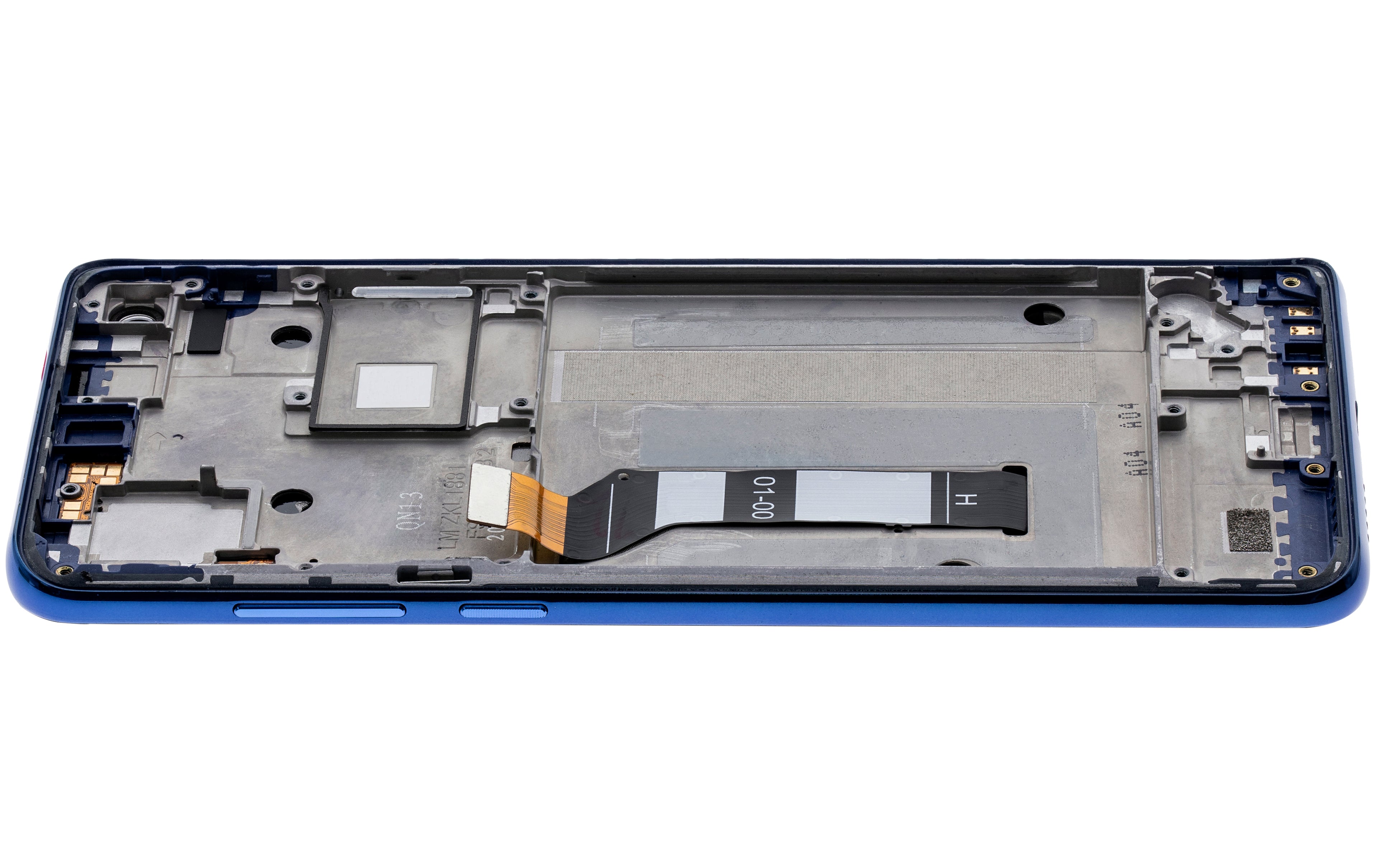LCD-Display mit Rahmen für Motorola One Vision (XT1970 / 2019) / P50 (Original OEM) (Sapphire Gradient)