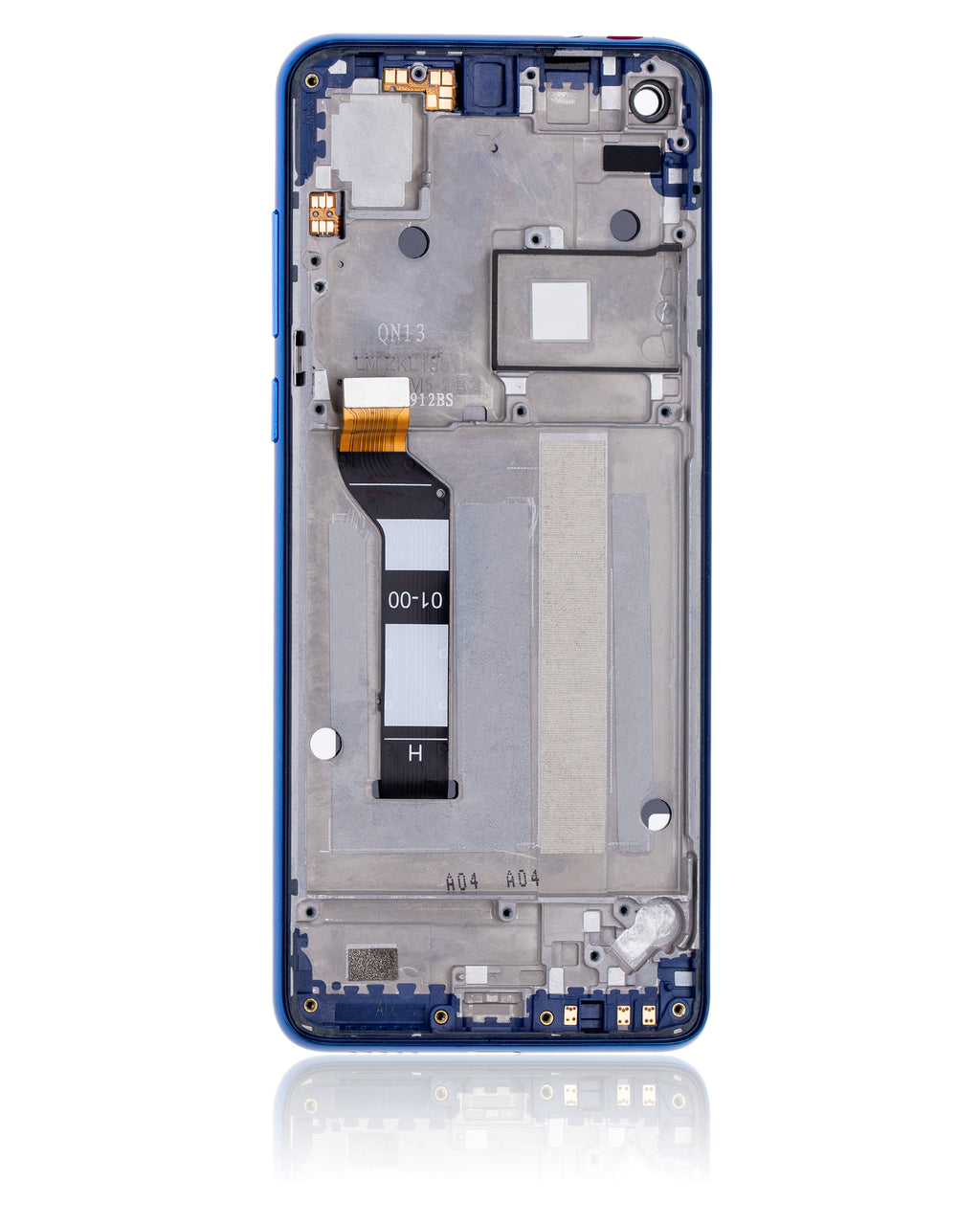 LCD-Display mit Rahmen für Motorola One Vision (XT1970 / 2019) / P50 (Original OEM) (Sapphire Gradient)