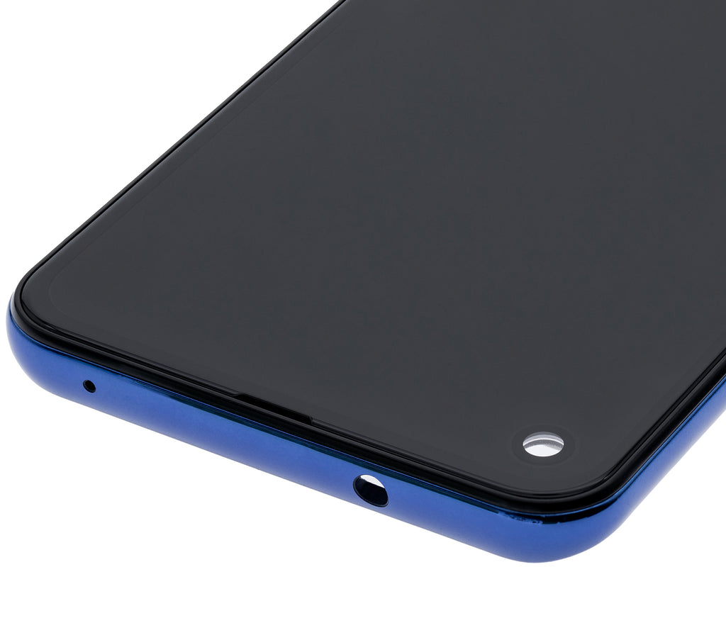 LCD-Display mit Rahmen für Motorola One Vision (XT1970 / 2019) / P50 (Original OEM) (Sapphire Gradient)