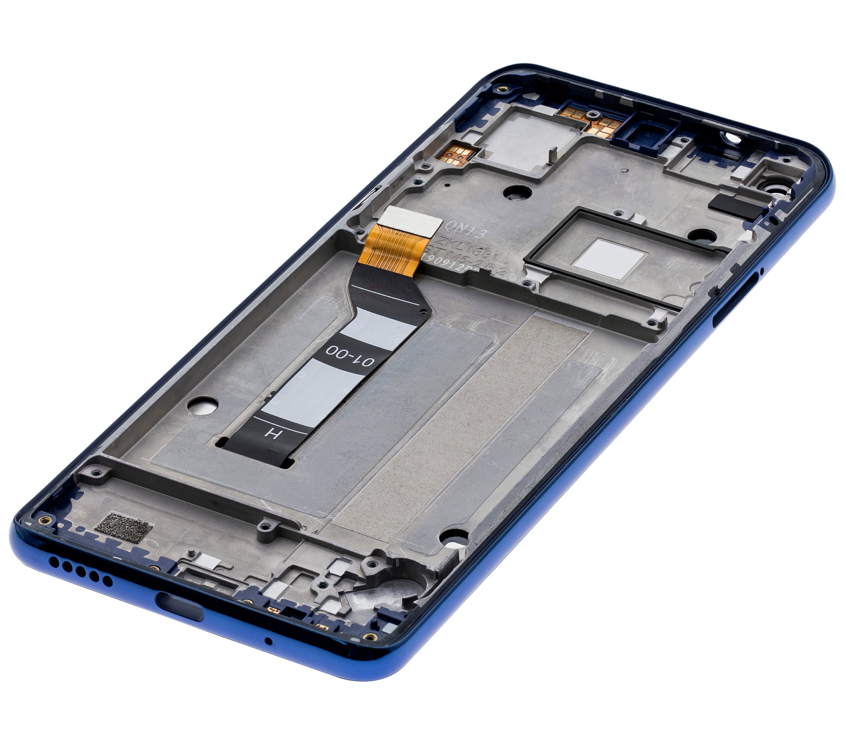 LCD-Display mit Rahmen für Motorola One Vision (XT1970 / 2019) / P50 (Original OEM) (Sapphire Gradient)