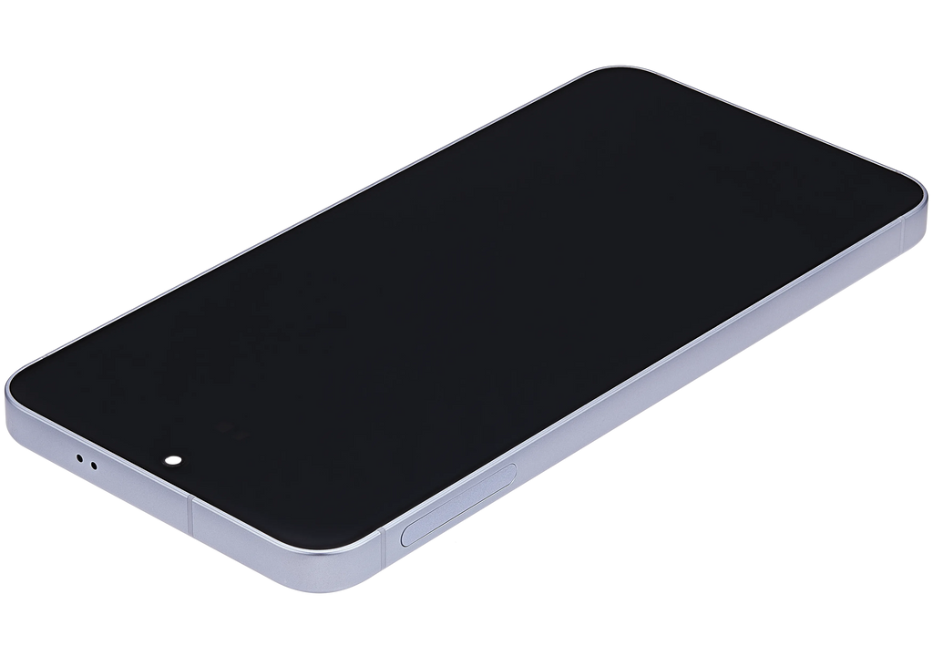 OLED-Display mit Rahmen für Samsung Galaxy S25 5G (US & International) (Aftermarket Plus) (Icy Blue)