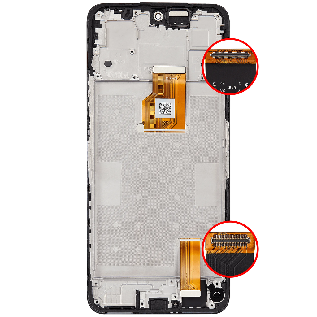 LCD-Display mit Rahmen für Honor X7D 4G / X7D 5G / 400 Smart 4G / 400 Smart 5G (Refurbished) (Alle Farben)