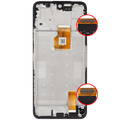 LCD-Display mit Rahmen für Honor X7D 4G / X7D 5G / 400 Smart 4G / 400 Smart 5G (Refurbished) (Alle Farben)