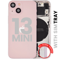 Backcover/Rahmen mit Small Parts für iPhone 13 Mini (EU / Global Version) (gebrauchter OEM-Ausbau, Qualität B) (Pink)