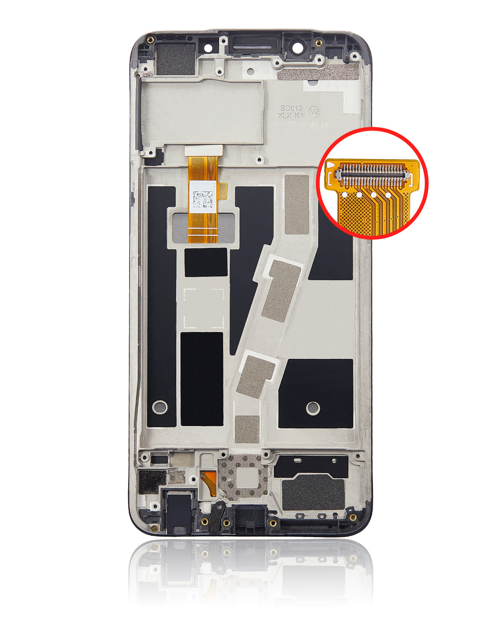LCD-Display mit Rahmen für OPPO A83 (Refurbished) (Alle Farben)