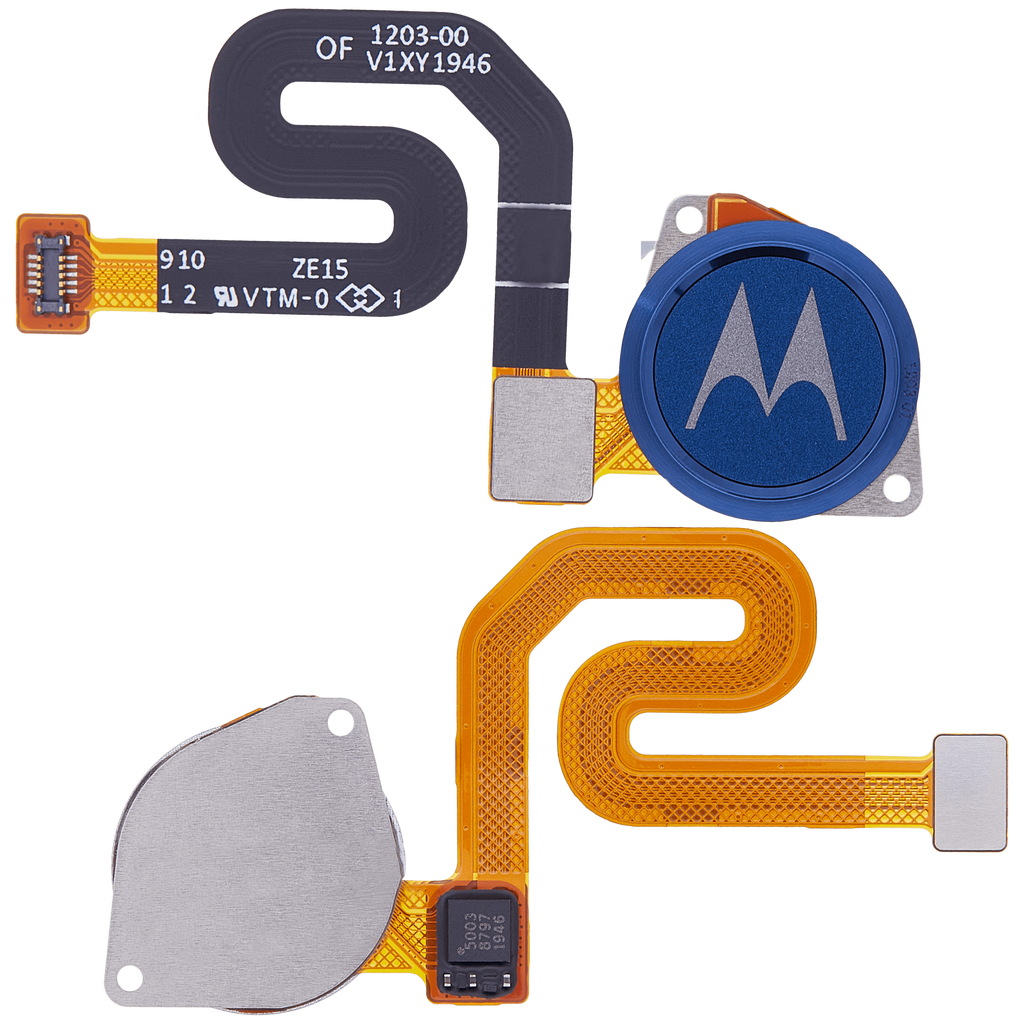Fingerprint Scanner mit Flex für Motorola Moto G7 Power (XT1955 / 2019) (Original OEM) (Marine Blue)