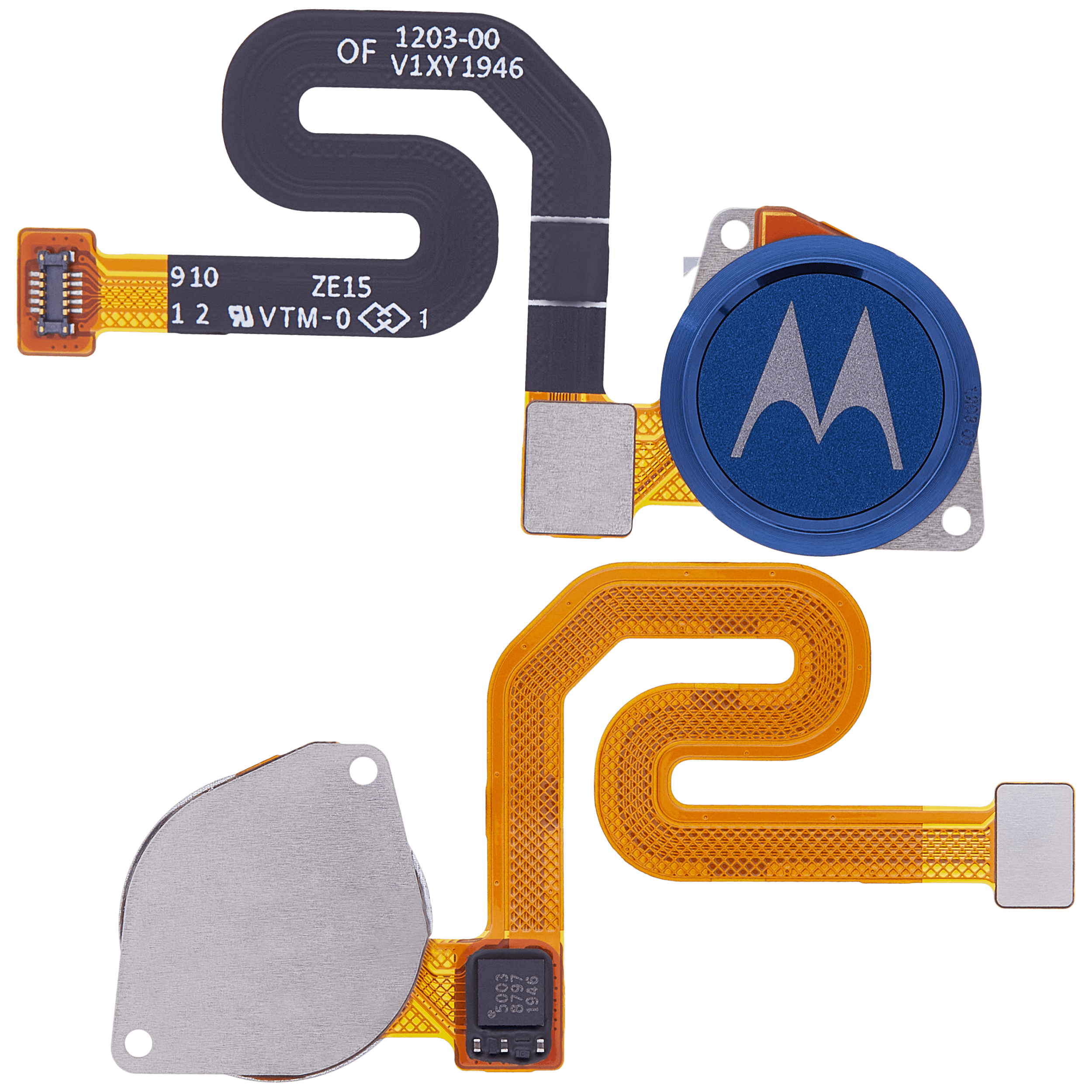 Fingerprint Scanner mit Flex für Motorola Moto G7 Power (XT1955 / 2019) (Original OEM) (Marine Blue)