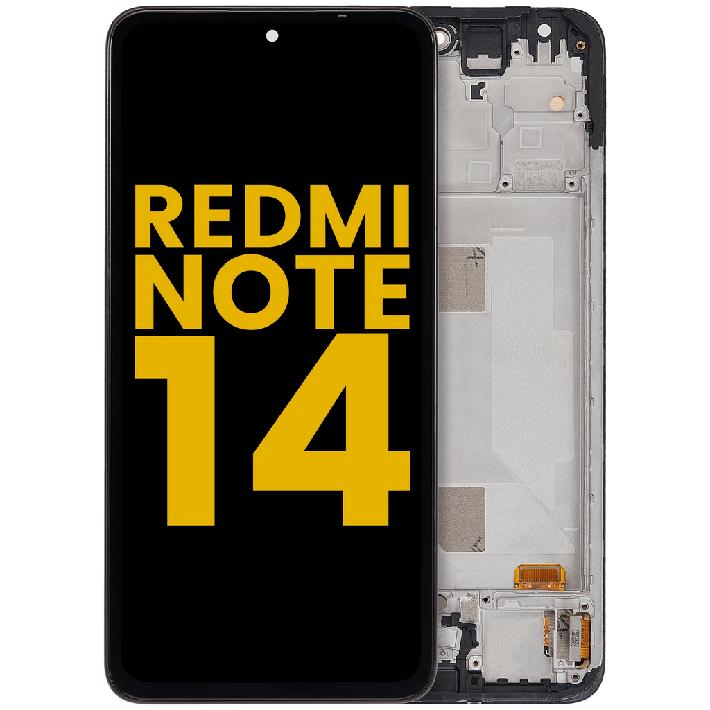 OLED-Display mit Rahmen für Xiaomi Redmi Note 14 4G (EU Version) (Refurbished) (Alle Farben)