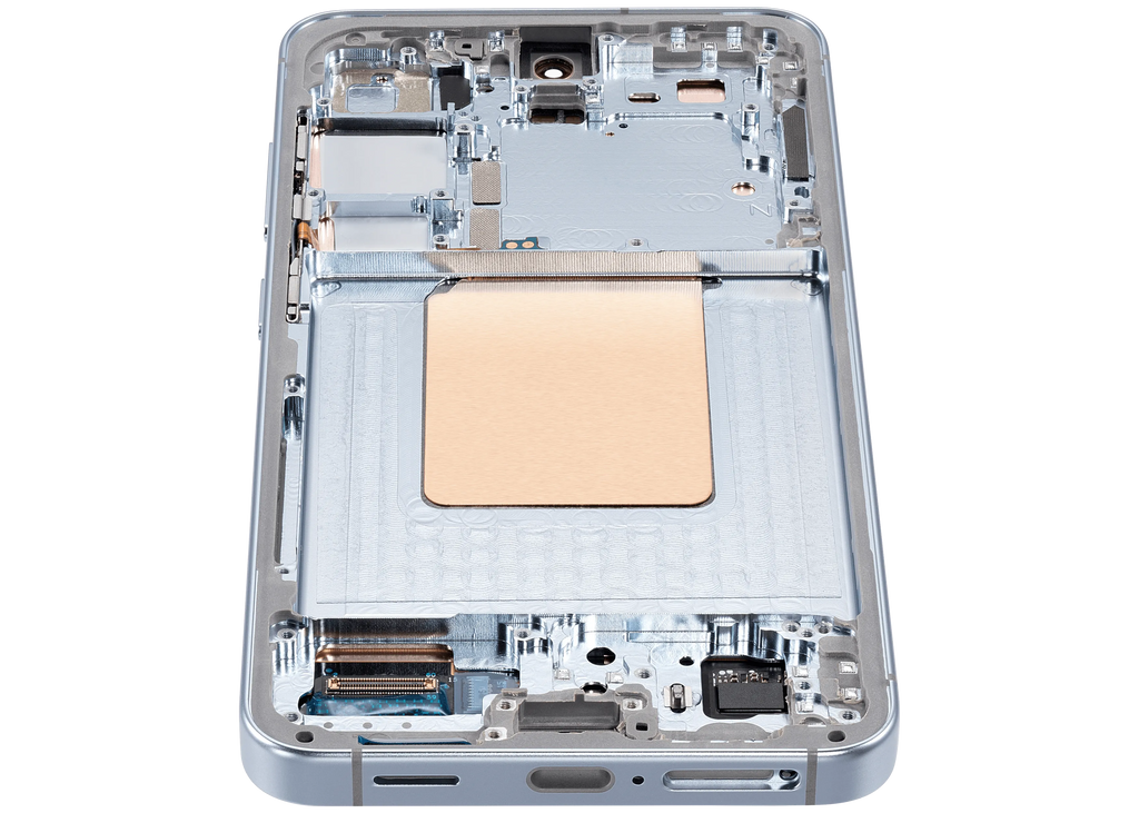 OLED-Display mit Rahmen für Samsung Galaxy S24 5G (US & Internationale Version) (Aftermarket Plus) (Sapphire Blue)