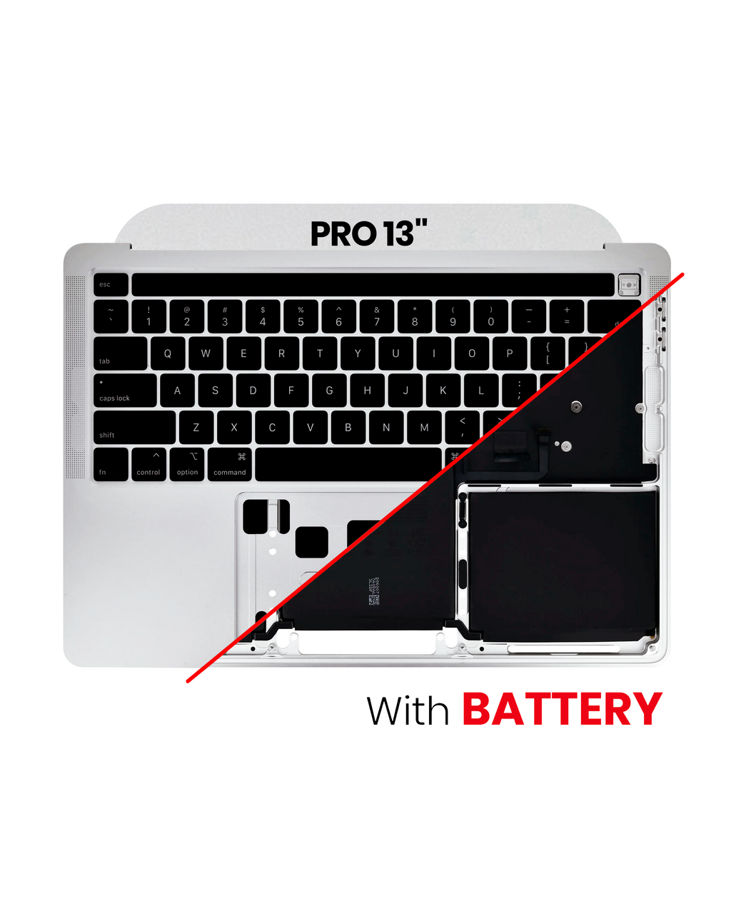 Original OEM-Ausbau Qualität A (gebraucht) – MacBook Pro 13" A2289 2020 Top Case