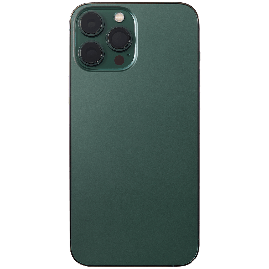 Backcover/Rahmen mit Small Parts für iPhone 13 Pro Max (EU / Global Version) (gebrauchter OEM-Ausbau, Qualität B) (Alpine Grün)
