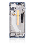 LCD-Display mit Rahmen für Motorola Edge 20 Pro (XT2153-1 / 2021) (Refurbished) (Iridescent Cloud)