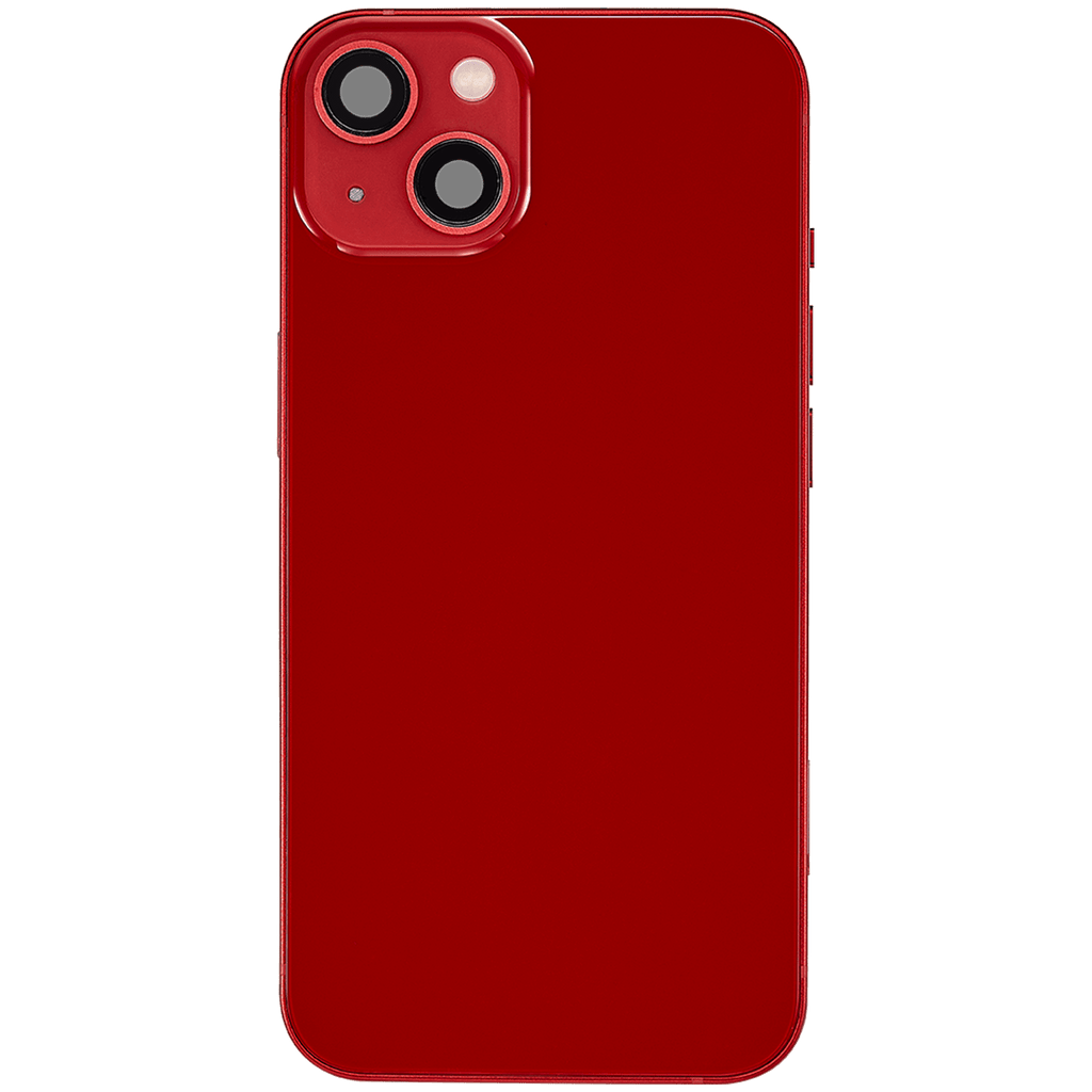 Backcover/Rahmen mit Ladebuchse Flex & Small Parts für iPhone 13 (EU / Global Version) (gebrauchter OEM-Ausbau, Qualität B) (Rot)