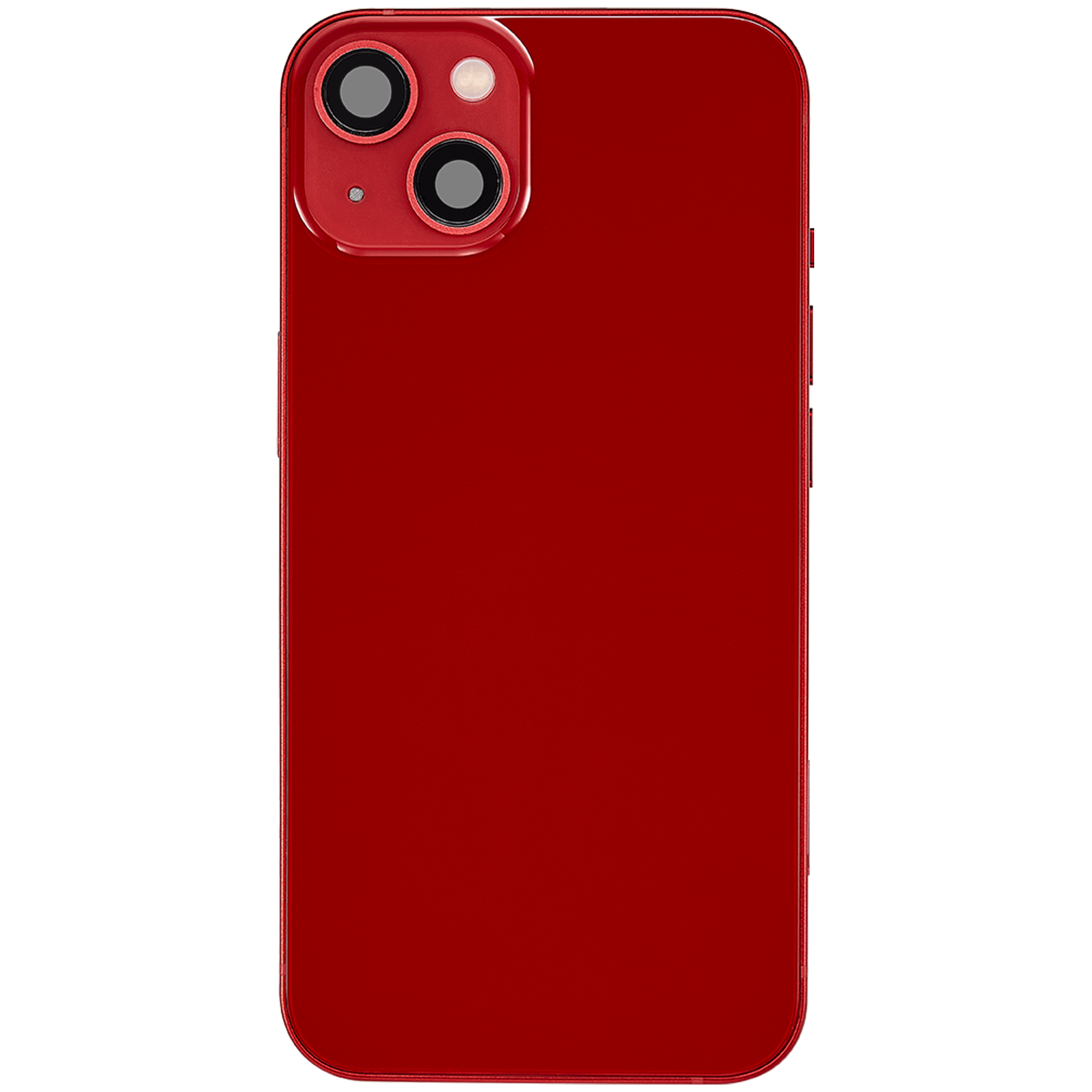 Backcover/Rahmen mit Ladebuchse Flex & Small Parts für iPhone 13 (EU / Global Version) (gebrauchter OEM-Ausbau, Qualität B) (Rot)