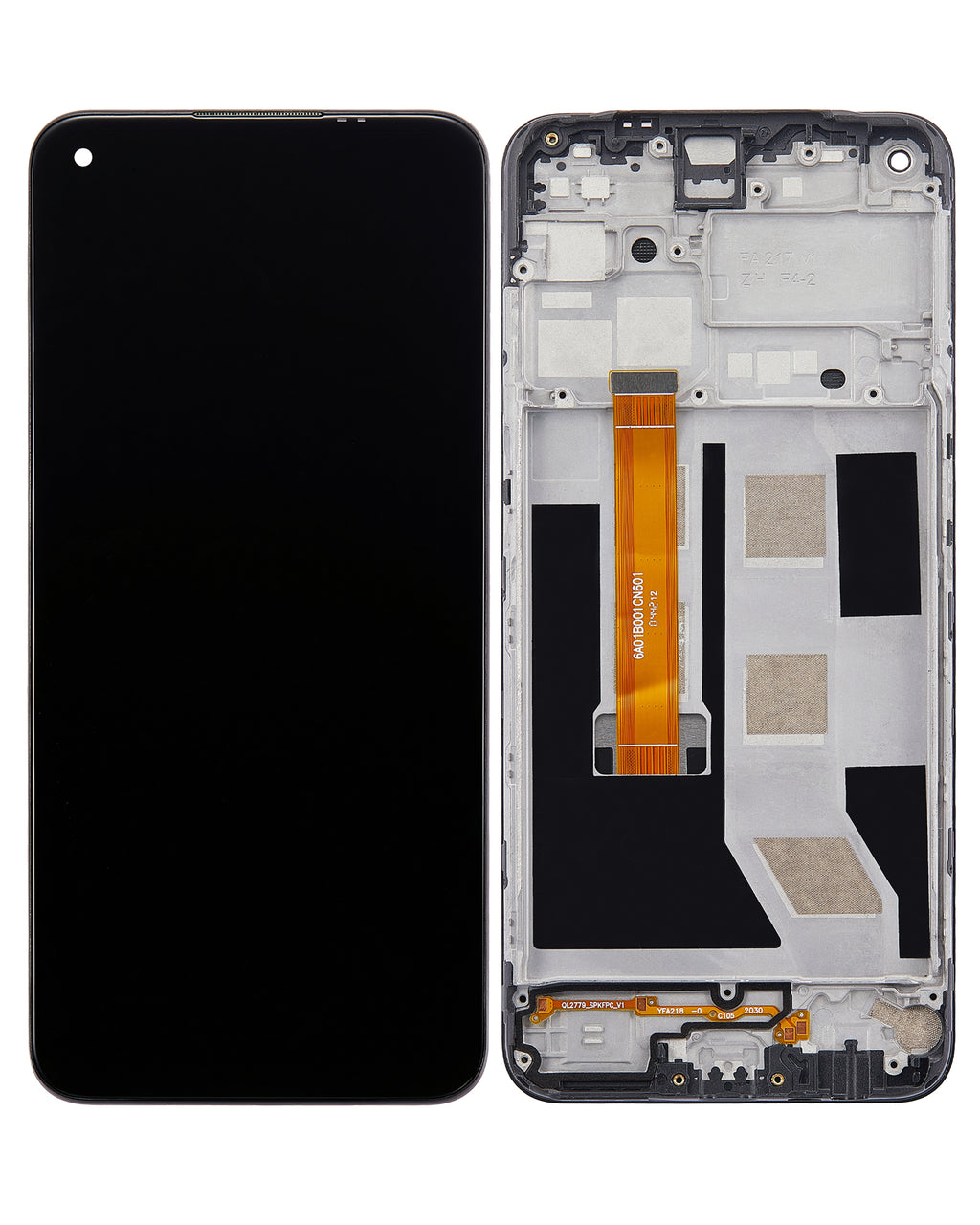 LCD-Display mit Rahmen für OPPO A53S 4G / A53 (Refurbished) (Alle Farben)