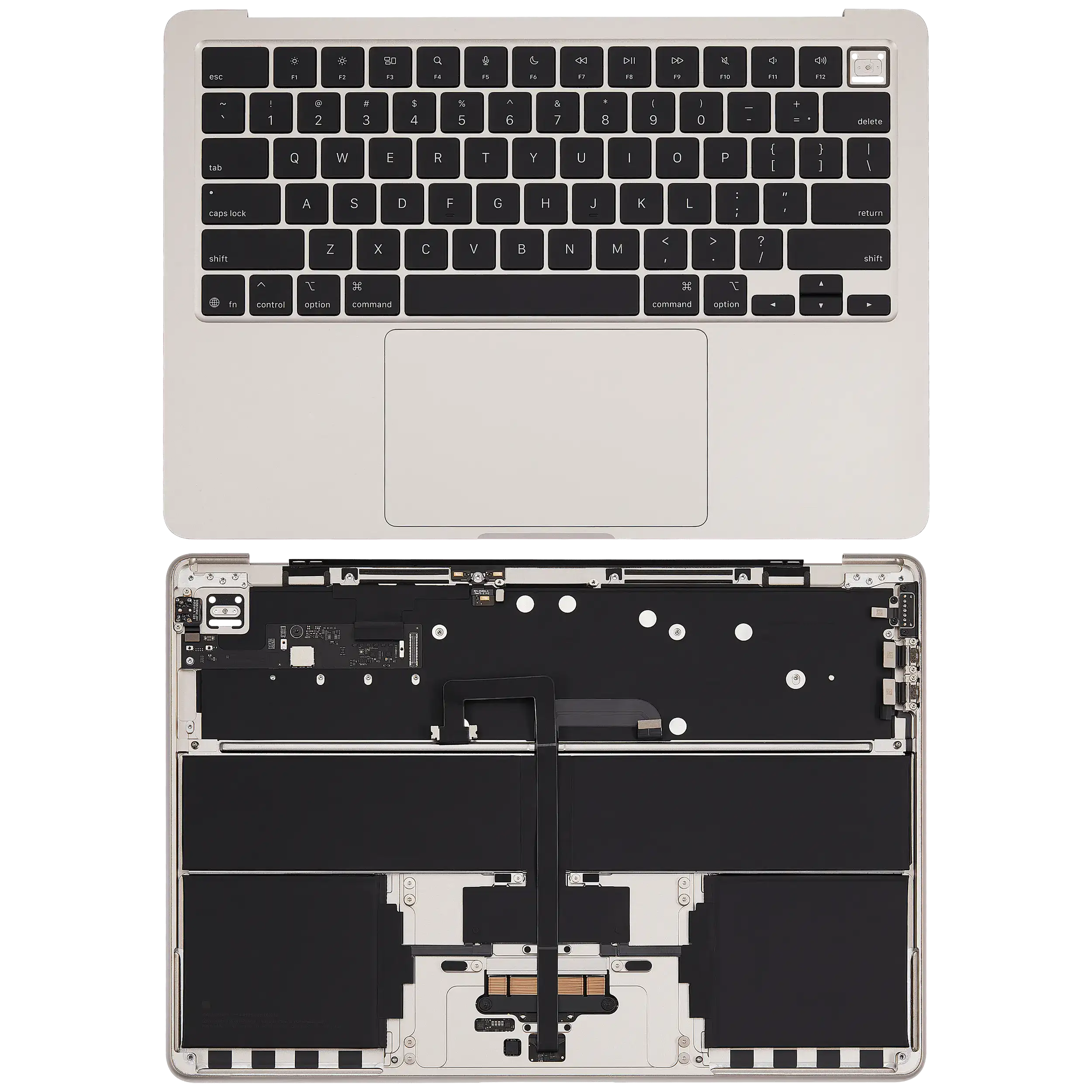 Top Case Assembly with Battery and Keyboard for MacBook Air 13" A3240 (2025) (US Keyboard) (Grade B) (Gold)
