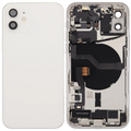 Backcover/Rahmen mit Ladebuchse Flex & Small Parts für iPhone 12 (US-Version) (gebrauchter OEM-Ausbau, Qualität C) (Weiß)