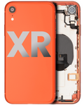 Back Cover/Frame with Pre-Installed Small Parts for iPhone XR (Used OEM Removal, Quality C) (Coral)