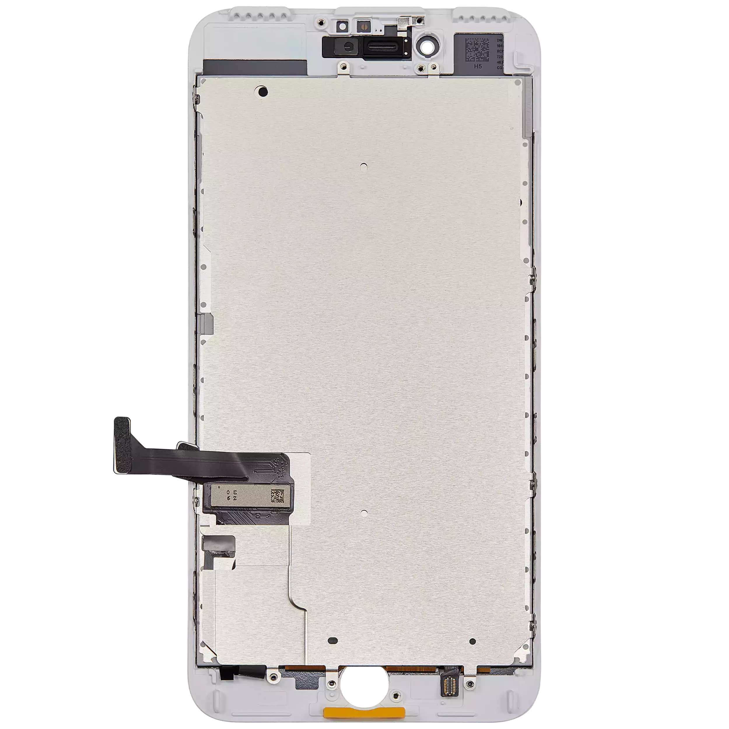 LCD-Display mit Stahlplatte für iPhone 7 Plus (Aftermarket: AQ7) (Weiß)
