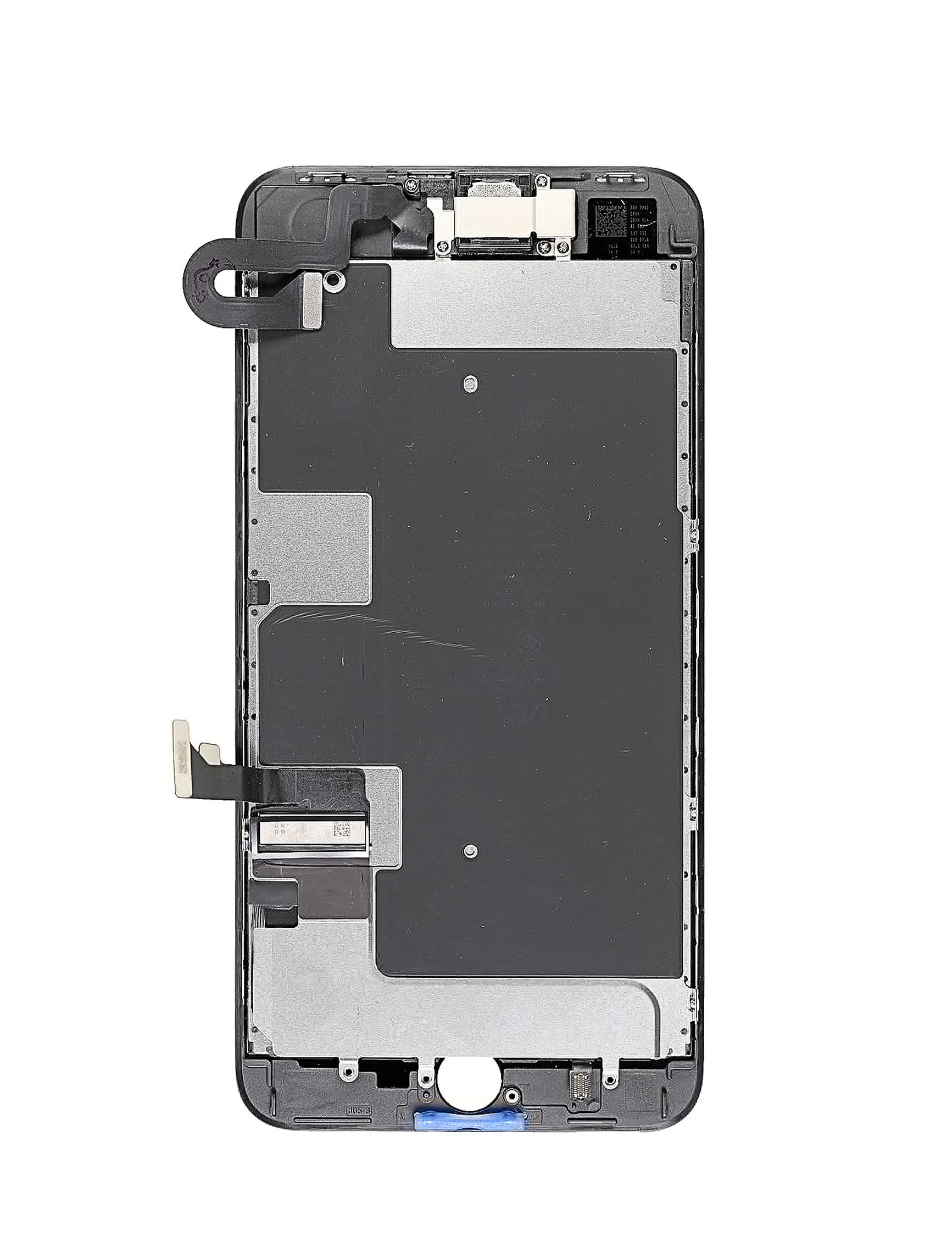 Complete LCD-Display mit Stahlplatte für iPhone 8 Plus (mit Front Camera: Prox Sensor & Ear Speaker) (Aftermarket Plus Quality: XO6) (Schwarz)