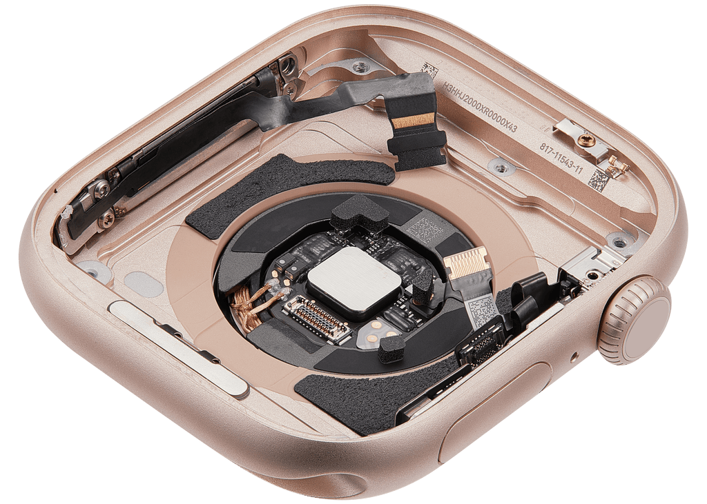 Backcover/Rahmen für Watch Series 11 (46MM) (gebrauchter OEM-Ausbau, Qualität A) (GPS Version) (Aluminum / Rose Gold)